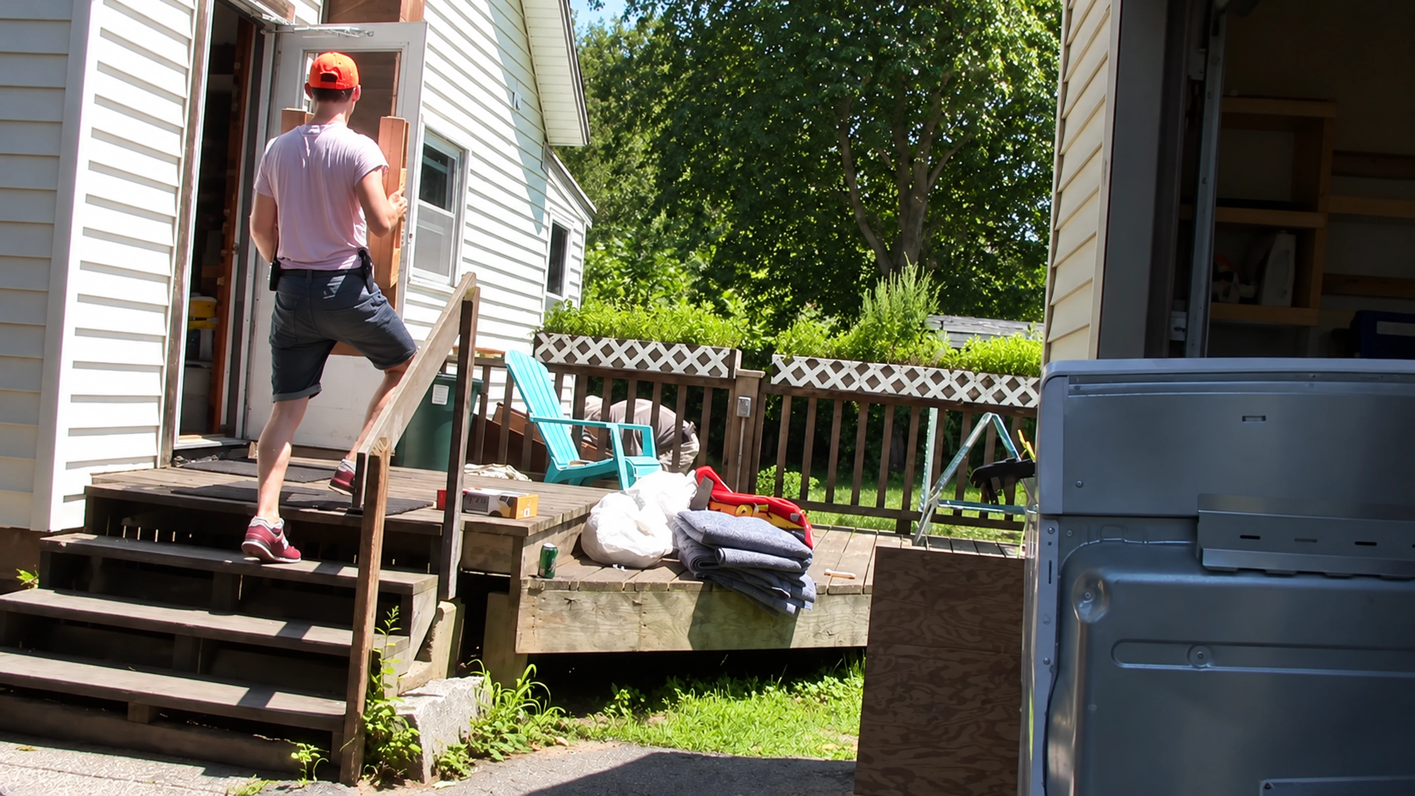 Moving preparation for Felton, California