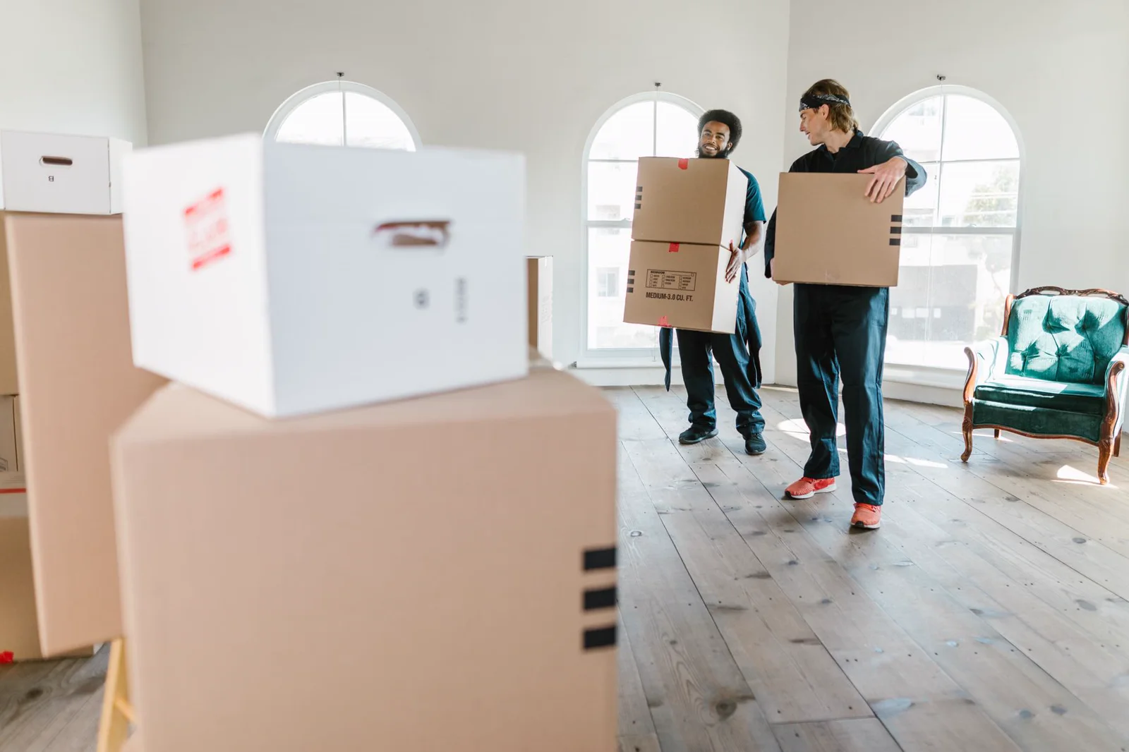 Commercial Moving: Office contents carried to the new suite