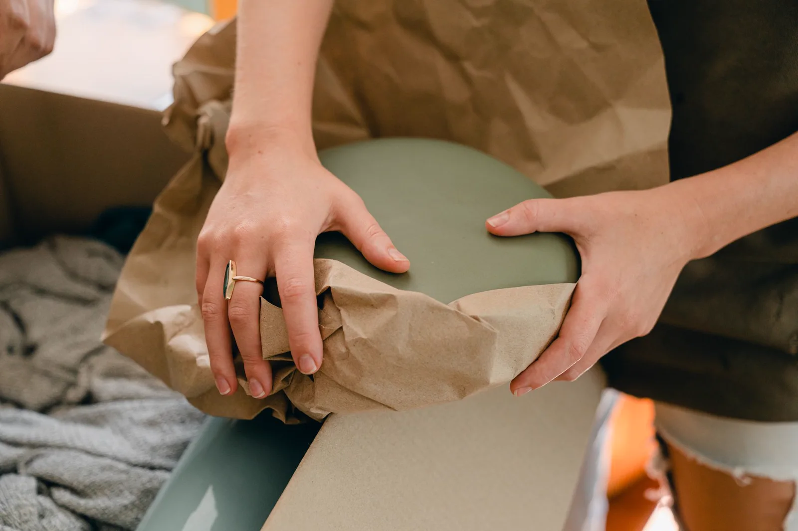 Senior Moving: Furniture wrapped with care