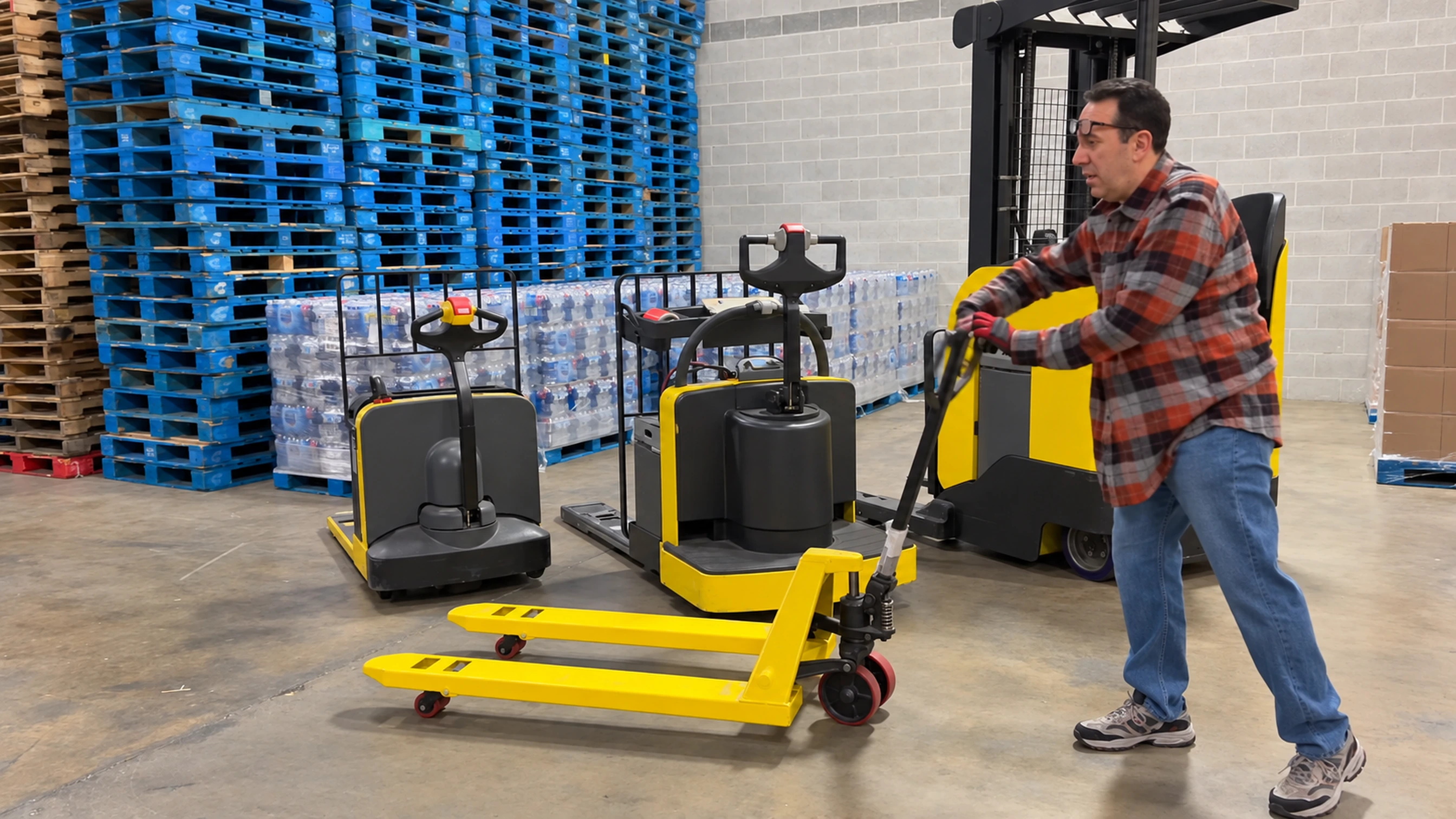 Moving & Storage: Stored items moved on a pallet jack